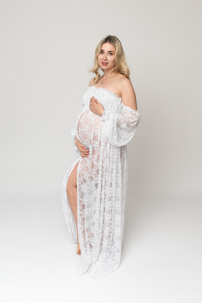 Robe en Voile Transparent pour Shooting Maternité ○ RACHEL - Le P